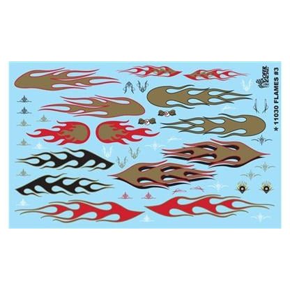 Gofer Racing 1/25 Scale 1/25 "GOLD FLAMES" Decal Sheet - Gofer Racing - ModelCars.com