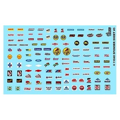 Gofer Racing 1/25 Scale Sponsor Sheet 3 Decal Sheet - Gofer Racing - ModelCars.com