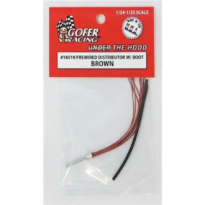 Gofer Racing Prewired Distributor with Boot - Brown - Gofer Racing - ModelCars.com