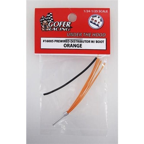 Gofer Racing Wired Distributor with Boot Orange-Gofer Racing-ModelCars.com