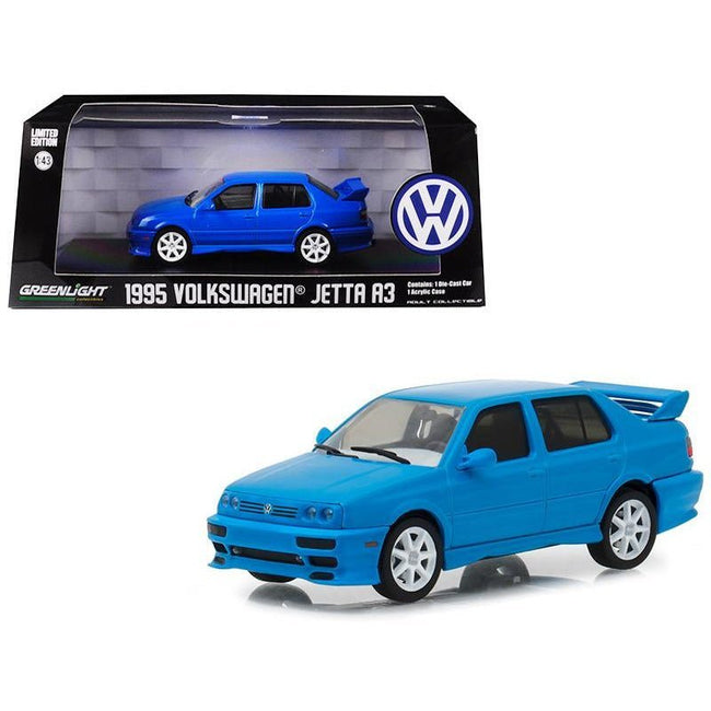 Greenlight 1/43 1995 Volkswagen Jetta A3 Blue-Greenlight-ModelCars.com