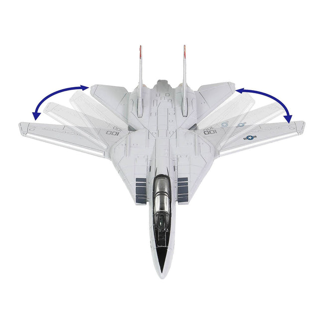 Grumman F - 14 Tomcat Fighter Aircraft "VF - 41 Black Aces" and Section A of USS Enterprise (CVN - 65) Aircraft Carrier Display Deck "Legendary F - 14 Tomcat" Series 1/200 Diecast Model by Forces of Valor - Forces Of Valor - ModelCars.com