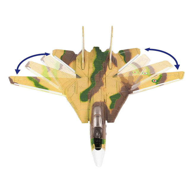 Grumman F - 14A Persian Cat Fighter Aircraft "IRIAF" and Section H of USS Enterprise (CVN - 65) Aircraft Carrier Display Deck "Legendary F - 14 Tomcat" Series 1/200 Diecast Model by Forces of Valor - Forces Of Valor - ModelCars.com