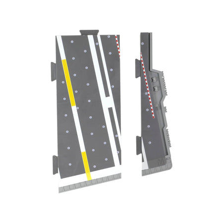 Grumman F - 14B Tomcat Fighter Aircraft "VF - 142 Ghostriders" and Section K of USS Enterprise (CVN - 65) Aircraft Carrier Display Deck "Legendary F - 14 Tomcat" Series 1/200 Diecast Model by Forces of Valor - Forces Of Valor - ModelCars.com