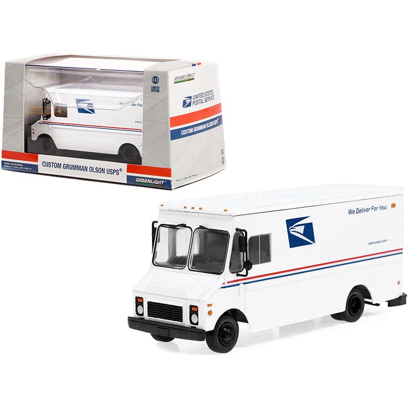 Grumman Olson Custom Delivery Truck White USPS "United States Postal Service" 1/43 Diecast Model by Greenlight - Greenlight - ModelCars.com