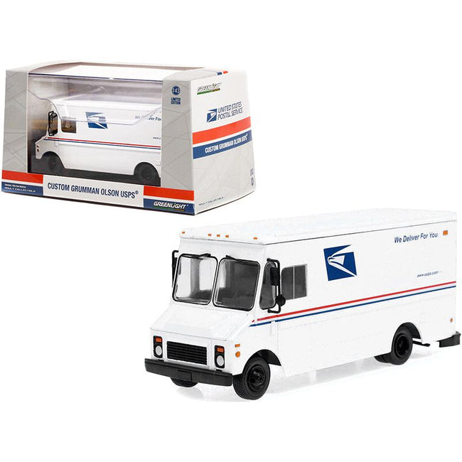 Grumman Olson Custom Delivery Truck White USPS "United States Postal Service" 1/43 Diecast Model by Greenlight - Greenlight - ModelCars.com