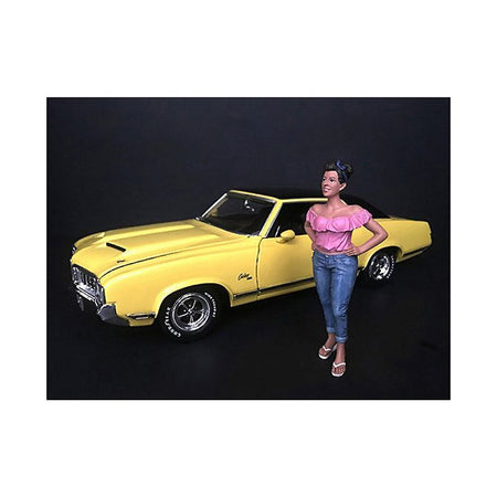 "Hanging Out II" Gloria Figurine for 1/18 Scale Models by American Diorama-American Diorama-ModelCars.com