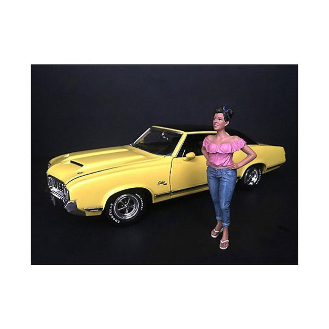 "Hanging Out II" Gloria Figurine for 1/18 Scale Models by American Diorama-American Diorama-ModelCars.com