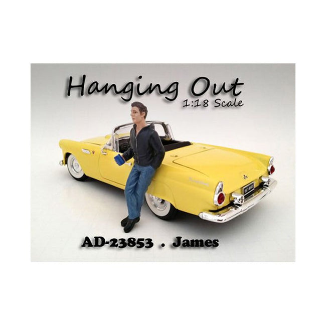 "Hanging Out" James Figure For 1:18 Scale Models by American Diorama-American Diorama-ModelCars.com