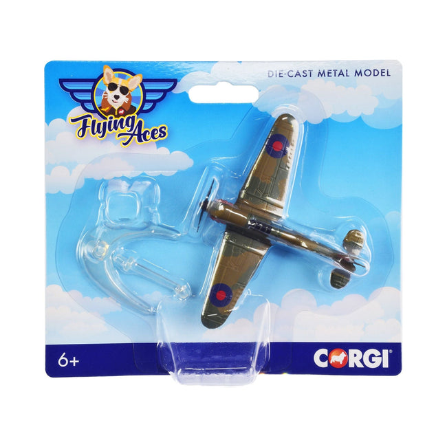 Hawker Hurricane Fighter Aircraft "RAF" "Flying Aces" Series Diecast Model by Corgi - Corgi - ModelCars.com