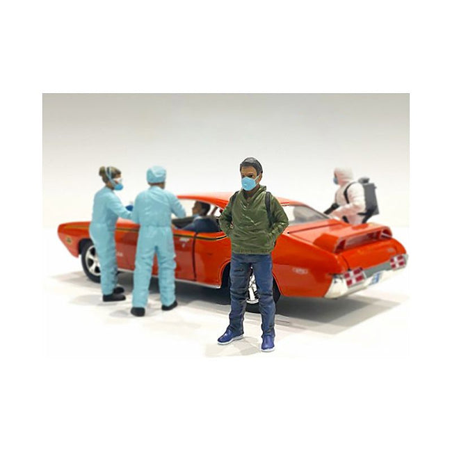 Hazmat Crew Figurine V for 1/24 Scale Models by American Diorama-American Diorama-ModelCars.com