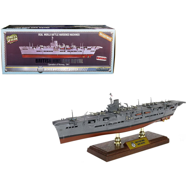 HMS Ark Royal (91) British Aircraft Carrier "Operation of Norway" (1941) 1/700 Scale Model by Forces of Valor - Forces Of Valor - ModelCars.com