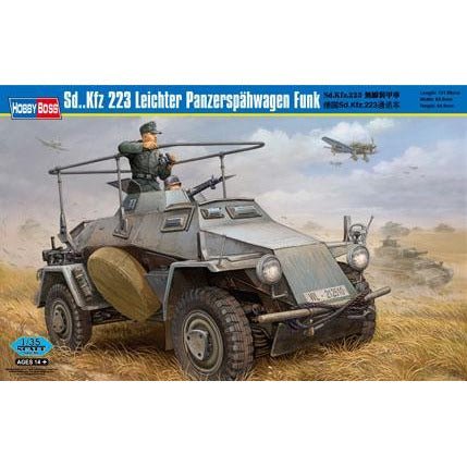 Hobby Boss 1/35 Sd.Kfz.223 Leichter Panzerspahwagen Funk 82443-Hobby Boss-ModelCars.com