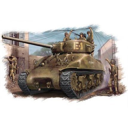 Hobby Boss 1/35 U.S M4A1 76(W) TANK 84801-Hobby Boss-ModelCars.com