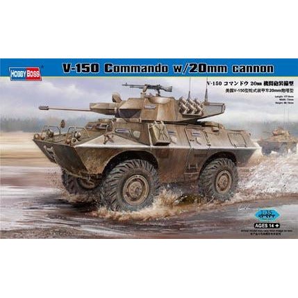Hobby Boss 1/35 V-150 Commando w/20mm cannon 82420-Hobby Boss-ModelCars.com