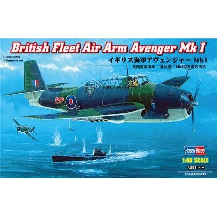 Hobby Boss 1/48 British Fleet Air Arm Avenger Mk 1 80331-Hobby Boss-ModelCars.com