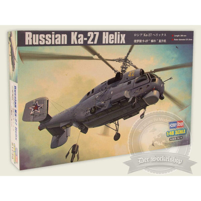 Hobby Boss 1/48 scale Russian Ka-27 Helix-Hobby Boss-ModelCars.com