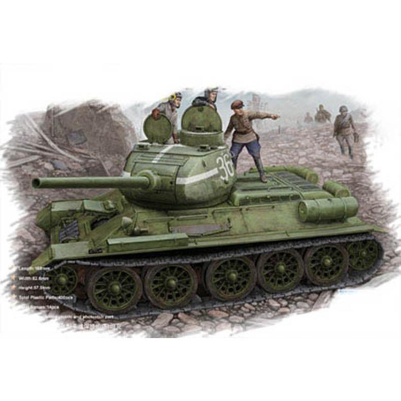 Hobby Boss 1/48 T - 34/85 (Model 1944 flattened turret)Tank 84807 - Heartland - ModelCars.com