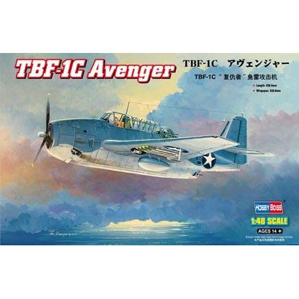 Hobby Boss 1/48 TBF-1C Avenger 80314-Hobby Boss-ModelCars.com