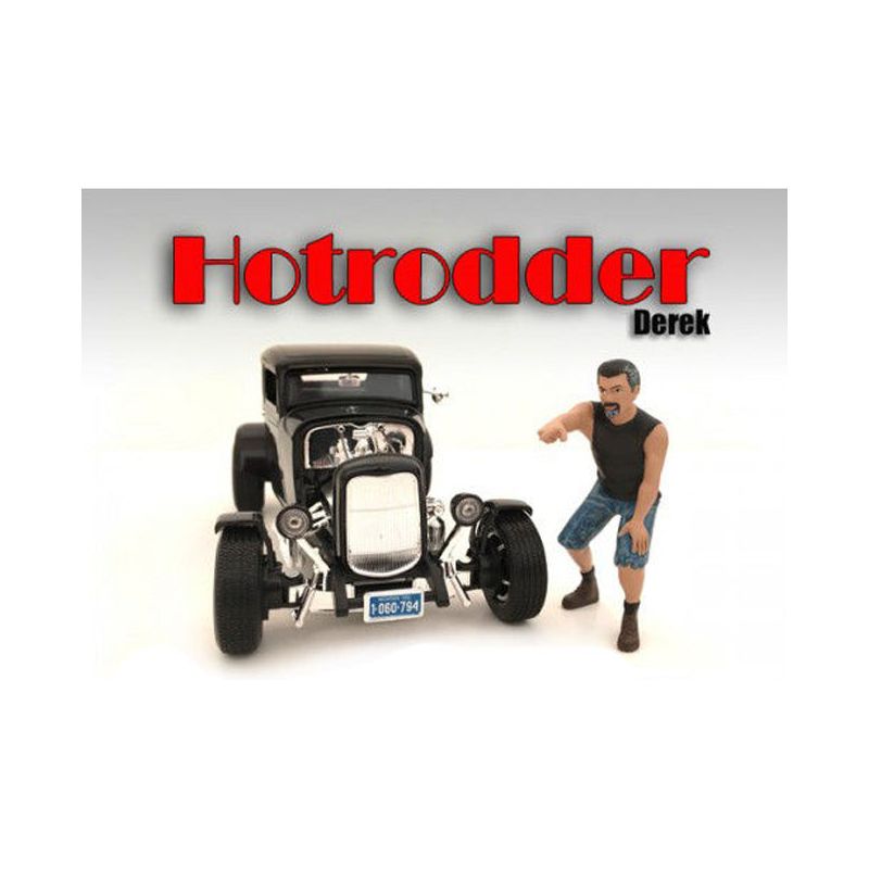 "Hotrodders" Derek Figure For 1:24 Scale Models by American Diorama-American Diorama-ModelCars.com