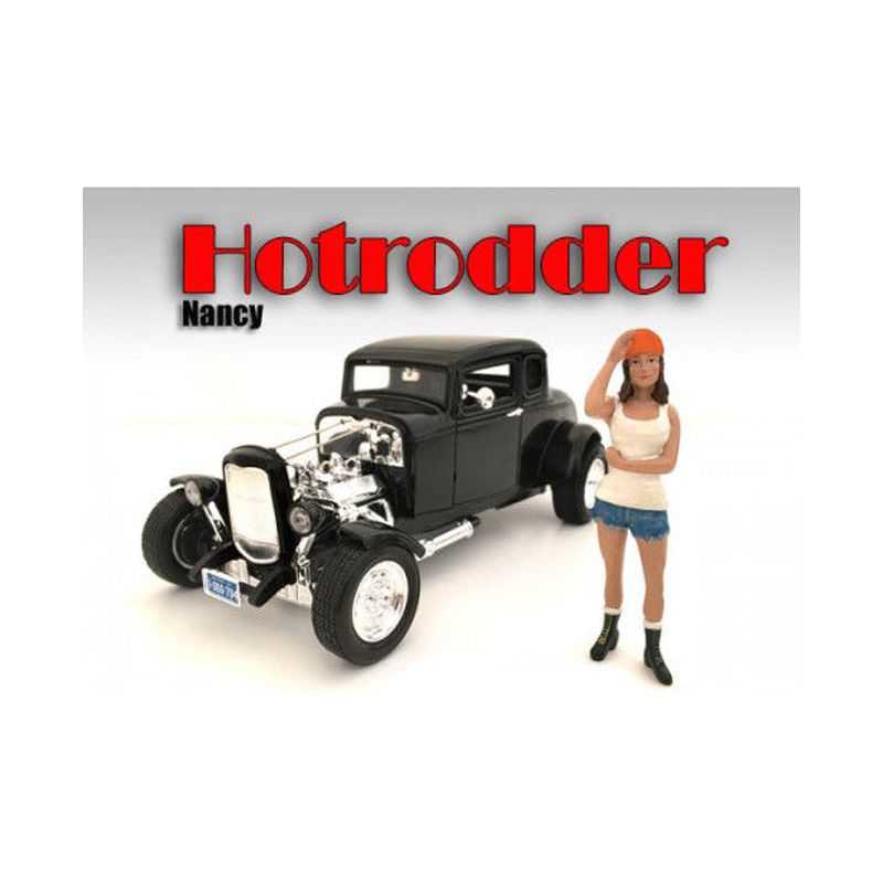 "Hotrodders" Nancy Figure For 1:18 Scale Models by American Diorama-American Diorama-ModelCars.com