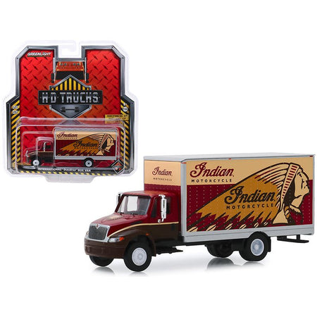 International Durastar Box Van "Indian Motorcycle" "H.D. Trucks" Series 17 1/64 Diecast Model by Greenlight-Greenlight-ModelCars.com