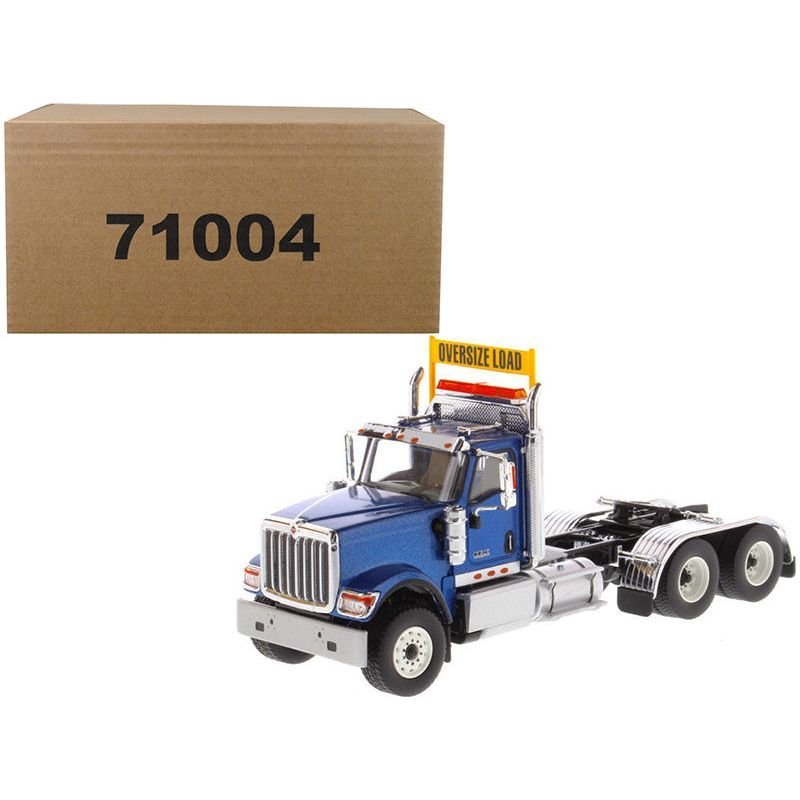 International HX520 Day Cab Tandem Tractor Blue 1/50 Diecast Model by Diecast Masters-Diecast Masters-ModelCars.com