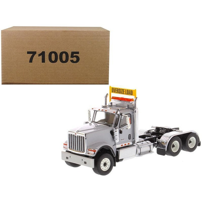 International HX520 Day Cab Tandem Tractor Light Grey 1/50 Diecast Model by Diecast Masters-Diecast Masters-ModelCars.com