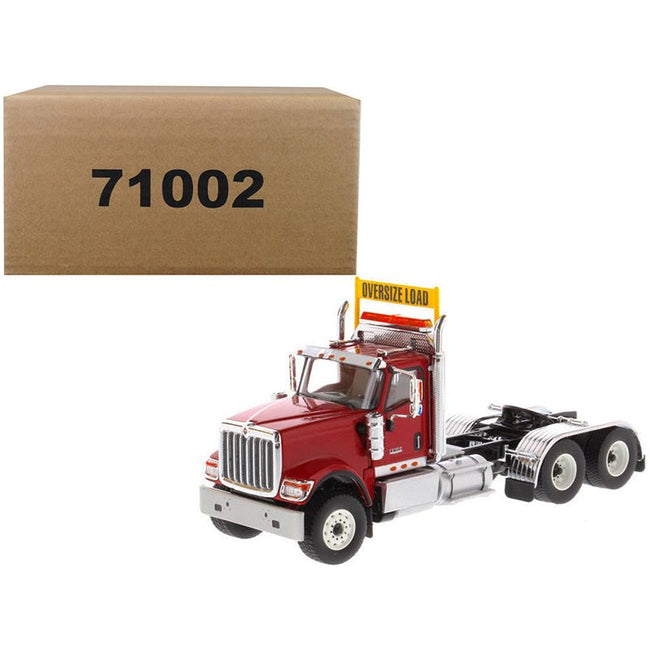 International HX520 Day Cab Tandem Tractor Red 1/50 Diecast Model by Diecast Masters-Diecast Masters-ModelCars.com