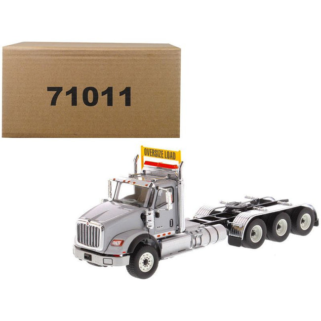 International HX620 Day Cab Tridem Tractor Light Grey 1/50 Diecast Model by Diecast Masters-Diecast Masters-ModelCars.com