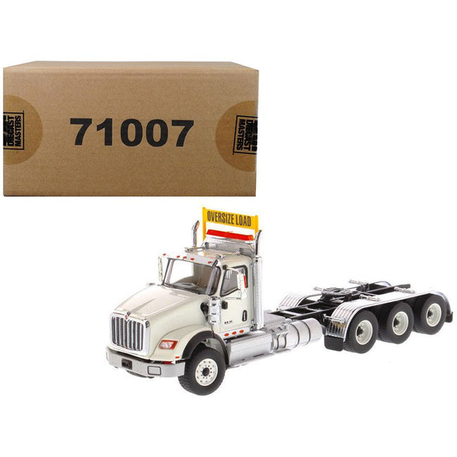 International HX620 Day Cab Tridem Tractor White 1/50 Diecast Model by Diecast Masters-Diecast Masters-ModelCars.com