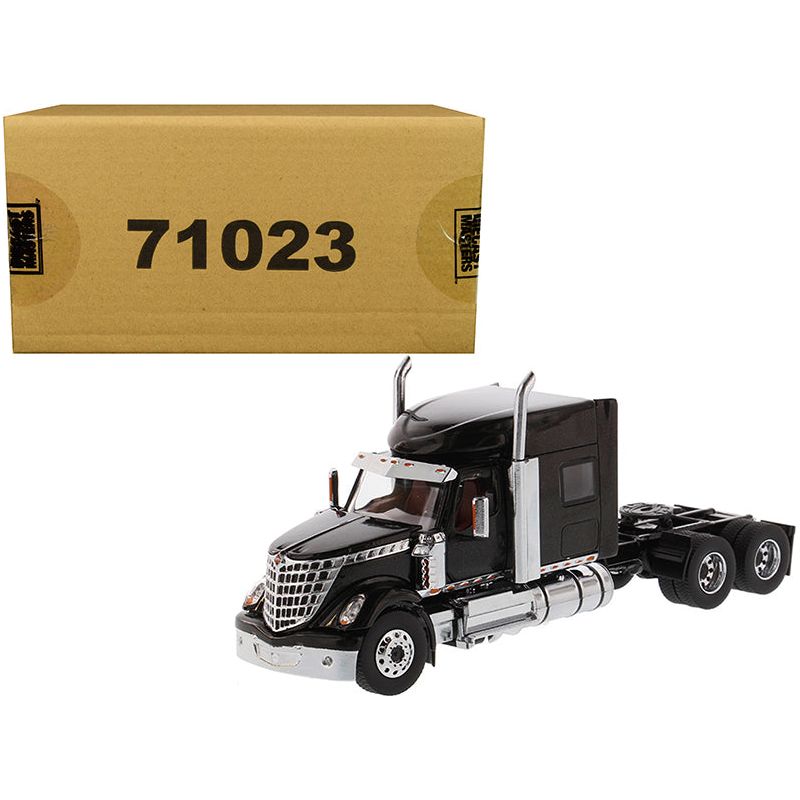 International LoneStar Sleeper Cab Truck Tractor Black 1/50 Diecast Model by Diecast Masters-Diecast Masters-ModelCars.com