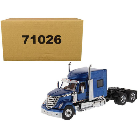 International LoneStar Sleeper Cab Truck Tractor Blue 1/50 Diecast Model by Diecast Masters-Diecast Masters-ModelCars.com