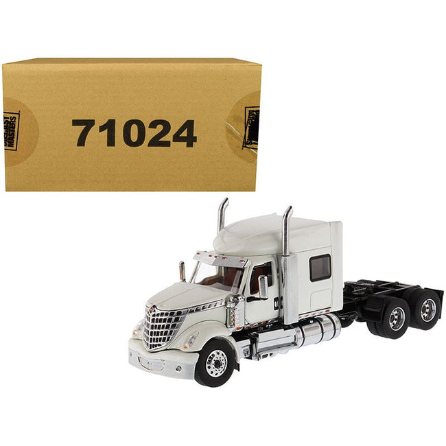 International LoneStar Sleeper Cab Truck Tractor White 1/50 Diecast Model by Diecast Masters-Diecast Masters-ModelCars.com