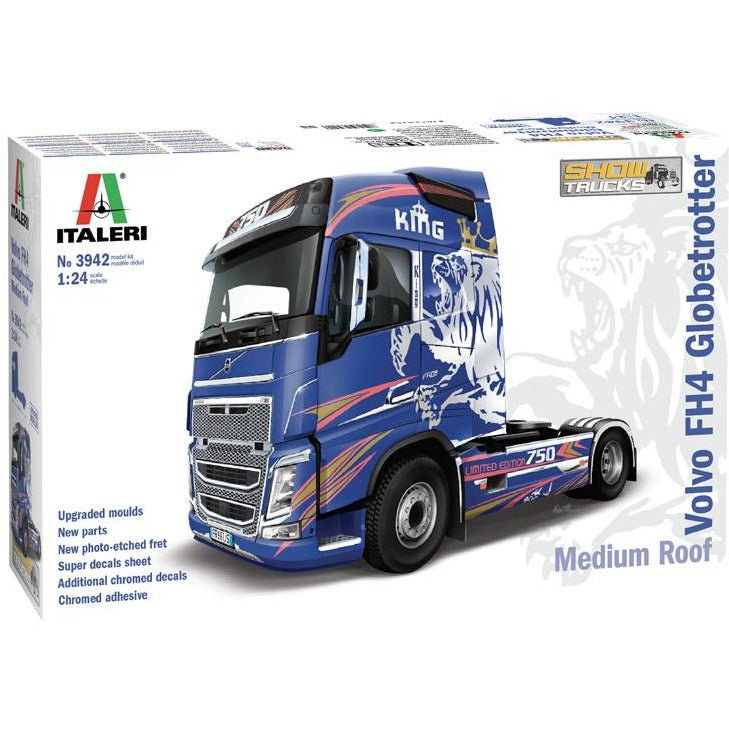 Italeri 1/24 Volvo Fh4 Globetrotter Medium Roof - Italeri - ModelCars.com