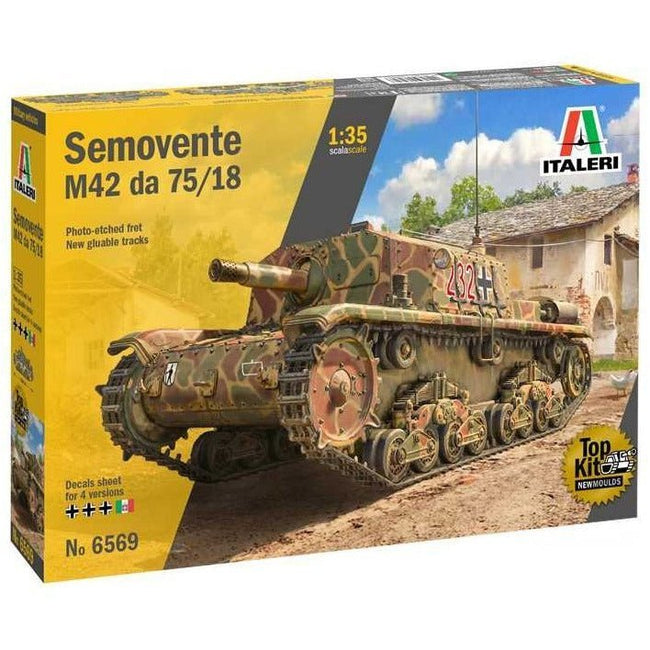 Italeri 1/35 Scale Semovente M42 da 75/18-Italeri-ModelCars.com