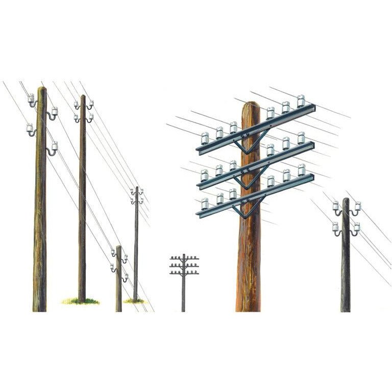Italeri 1/35 Scale TELEGRAPH POLES - Italeri - ModelCars.com