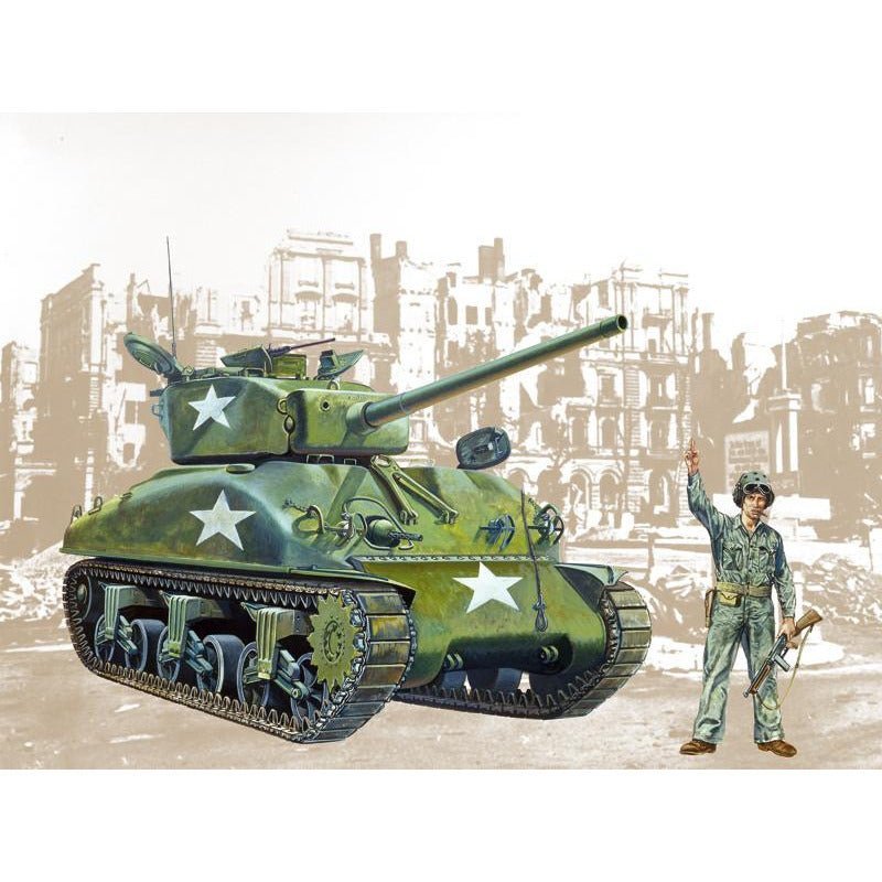 Italeri 1/35 Sherman M4-A1-Italeri-ModelCars.com
