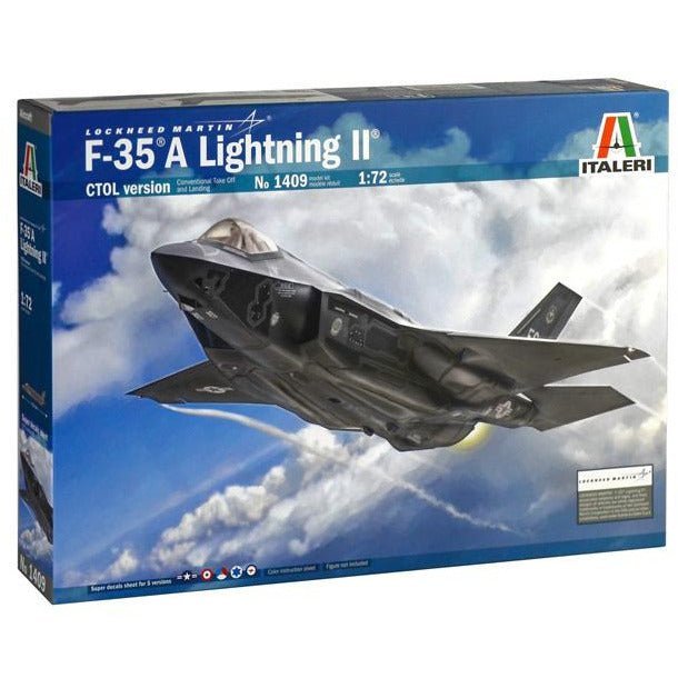 Italeri 1/72 F-35A Lightning II CTOL Version-Italeri-ModelCars.com