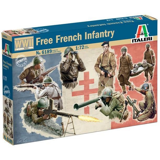Italeri 1/72 Free French Infantry-Italeri-ModelCars.com