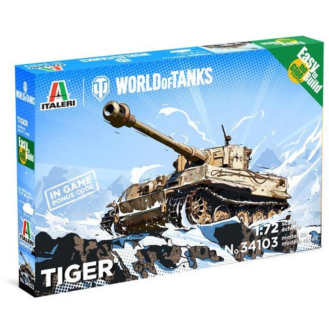 Italeri 1/72 Tiger - Wot - Easy To Build-Italeri-ModelCars.com