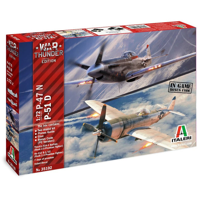 Italeri 1/72 War Thunder - P - 47 N & P - 51 D - Italeri - ModelCars.com