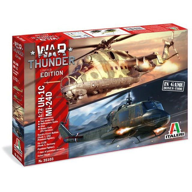 Italeri 1/72 War Thunder - Uh - 1C & Mi - 24D - Italeri - ModelCars.com