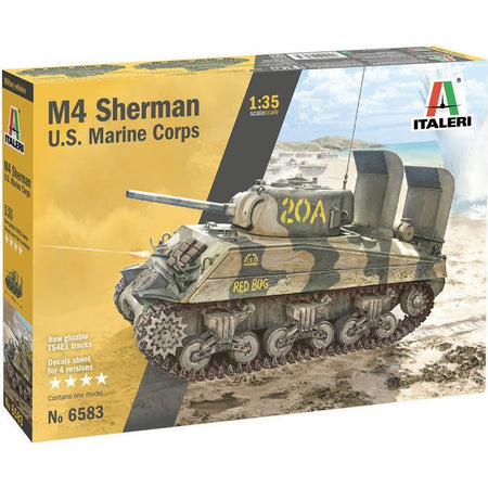 Italeri M4 SHERMAN U.S. MARINE CORPS-Italeri-ModelCars.com