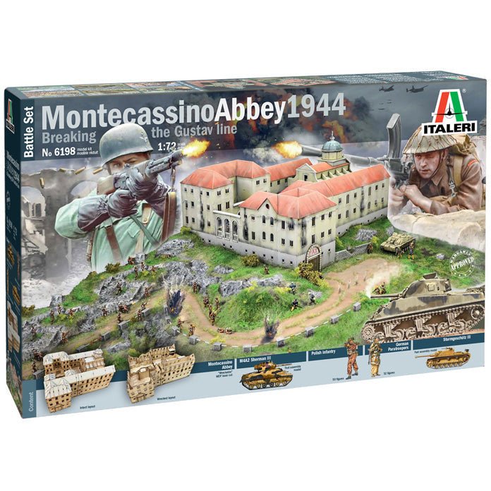Italeri Montecassino Abbey 1944 Breaking the Gustav Line - BATTLE SET - Italeri - ModelCars.com