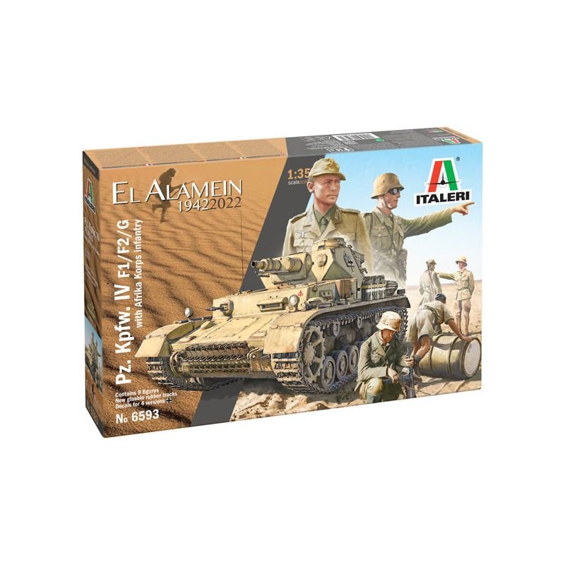 Italeri Pz.Kpfw.IV F1/F2/G With Afrika Korps Infantry - Italeri - ModelCars.com