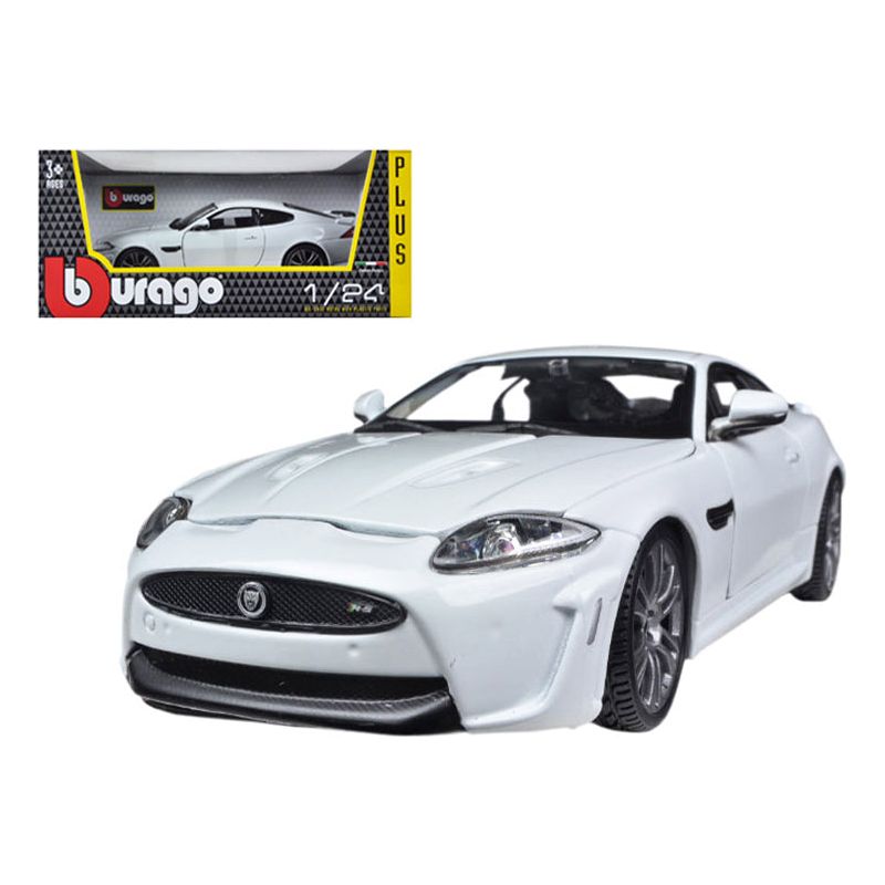 Jaguar XKR-S White 1/24 Diecast Car Model by Bburago-Bburago-ModelCars.com