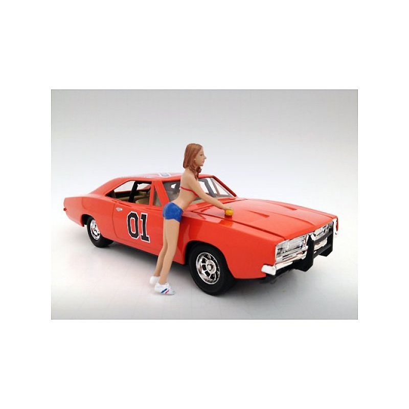 Jennifer Car Wash Girl Figurine for 1/24 Scale Models by American Diorama - American Diorama - ModelCars.com