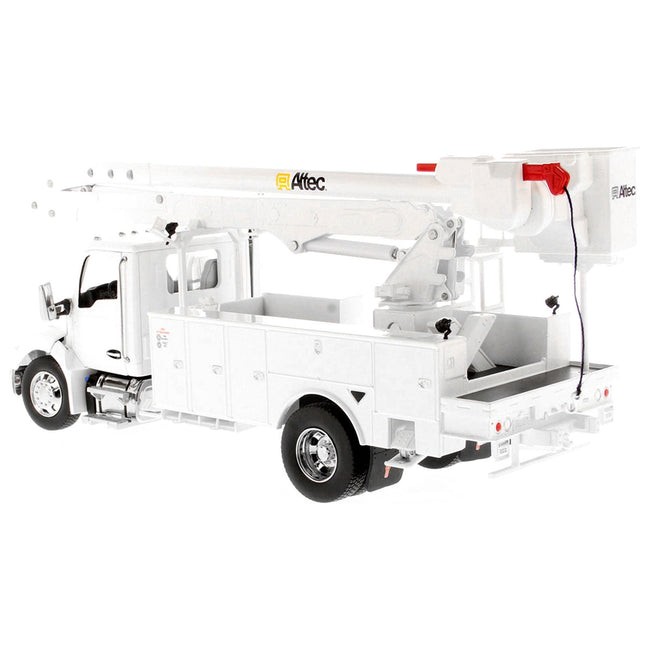 Kenworth T380 with Altec AA55 Aerial Service Truck White "Transport Series" 1/32 Diecast Model by Diecast Masters-Diecast Masters-ModelCars.com