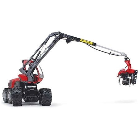 Komatsu 931XC.3 Harvester Red and Black 1/32 Diecast Model by First Gear-First Gear-ModelCars.com